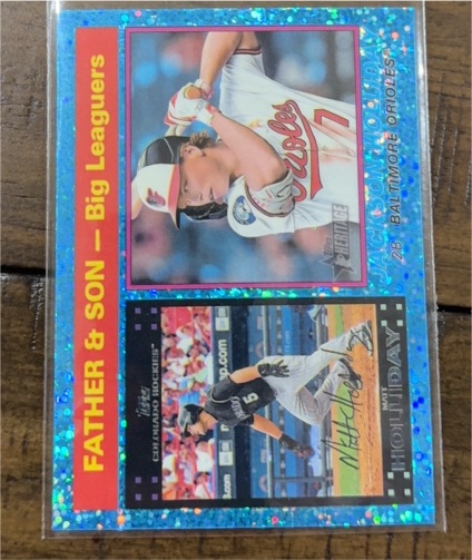 2025 Topps Heritage #66 Matt Holliday / Jackson Holliday — front