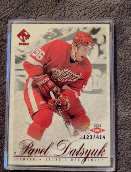 2002 Pacific Private Stock #123 Pavel Datsyuk Rookie — front