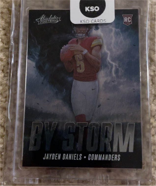 2024 Panini Absolute - By Storm #BS-JDS Jayden Daniels — front