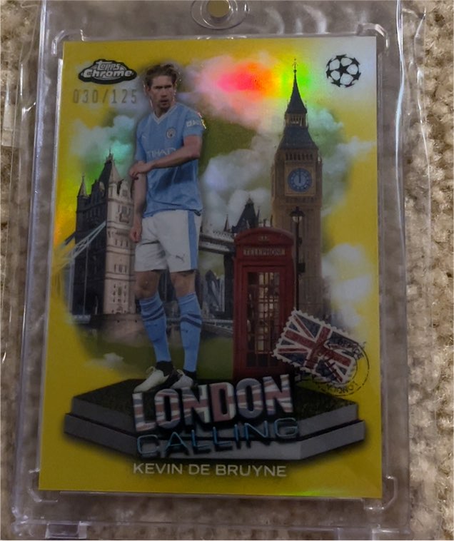 2023-24 Topps Chrome UEFA London Calling #LC-8 Kevin De Bruyne — front