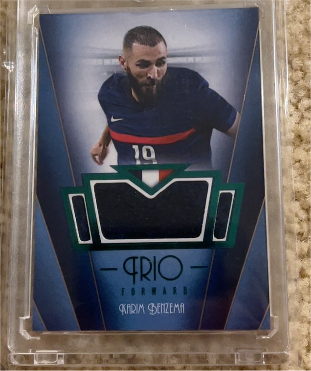 2024 Futera Unique Trio Forward Karim Benzema — front