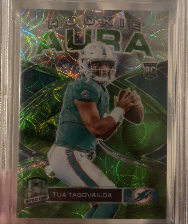 2020 Panini Spectra Rookie Aura #RA-1 Tua Tagovailoa — front