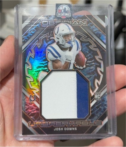 2023 Panini Obsidian Unbreakable Memorabilia #UM-JDO Josh Downs — front