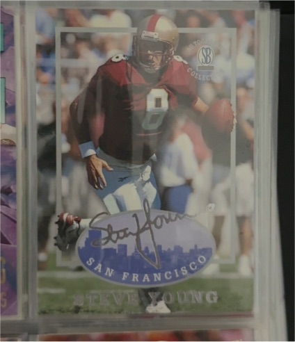 1997 Score Board #8 Steve Young — front
