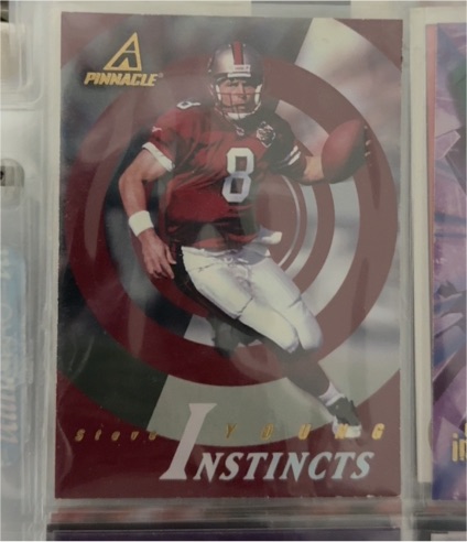 1997 Pinnacle Instincts #192 Steve Young — front