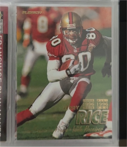 1997 Fleer #18 Jerry Rice — front
