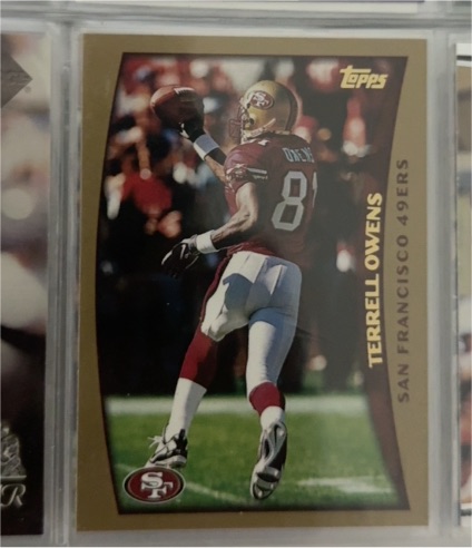 1996 Topps #300 Terrell Owens — front