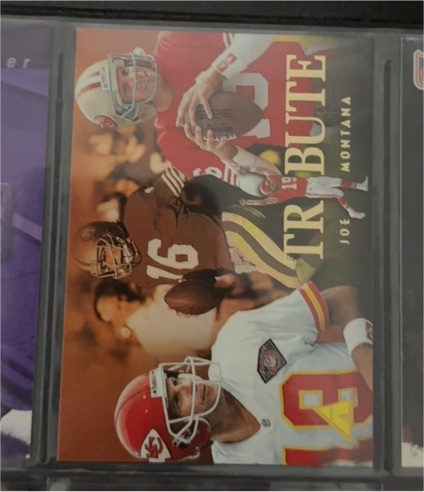 1995 Pinnacle Tribute #193 Joe Montana — front