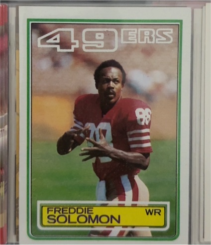 1983 Topps #172 Freddie Solomon — front