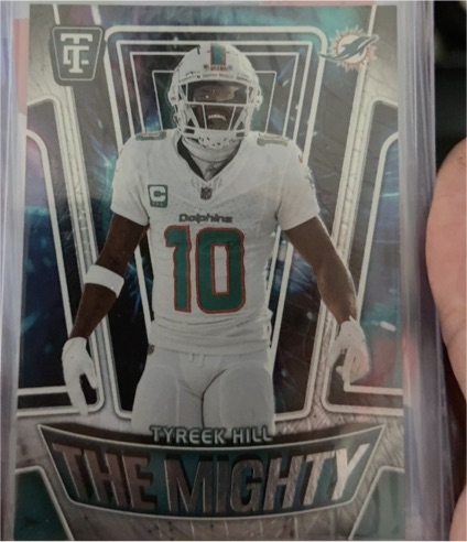 2024 Panini Totally Certified #15 Tyreek Hill The Mighty — front