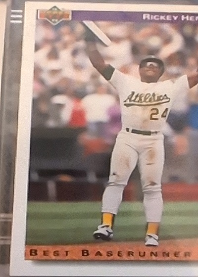1992 Upper Deck #648 Rickey Henderson — front