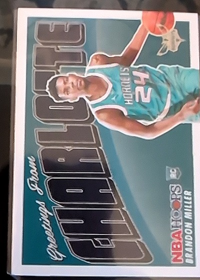 2023-24 Panini Hoops #18 Brandon Miller Rookie Greetings — front