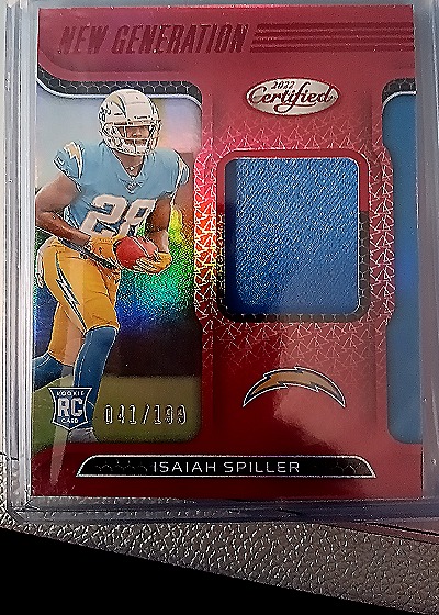 2022 Panini Certified New Generation #041 Isaiah Spiller — front