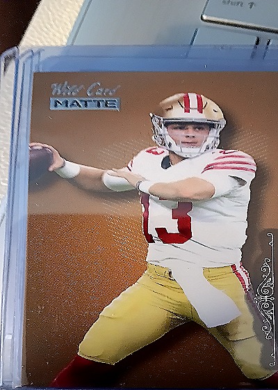2022 Wild Card Matte #BC-BP Brock Purdy Rookie Card — front