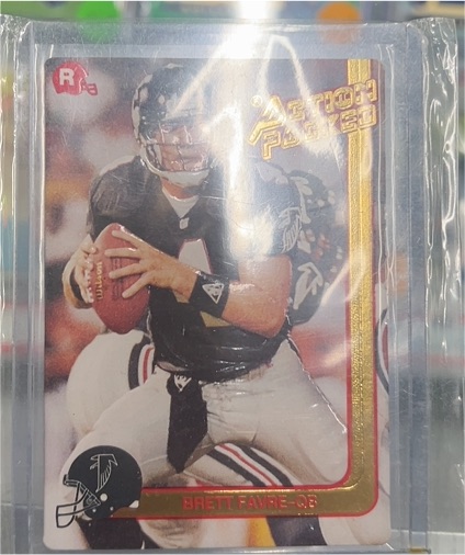 1991 Action Packed #21 Brett Favre Rookie Card — front