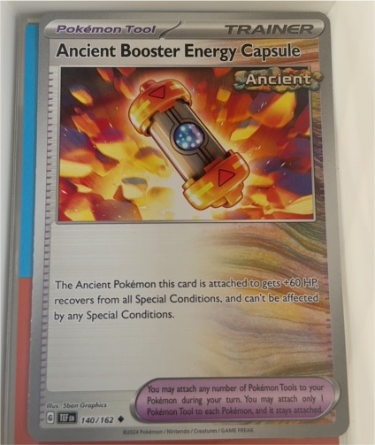 2024 Pokémon Scarlet & Violet Paradox Rift #159 Ancient Booster Energy Capsule — front