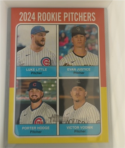 2024 Topps Heritage #620 2024 Rookie Pitchers — front