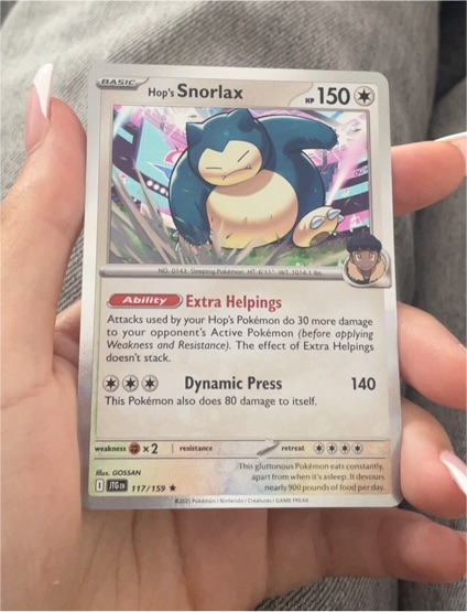 2023 Pokémon SV09: Journey Together #117 Hop's Snorlax — front
