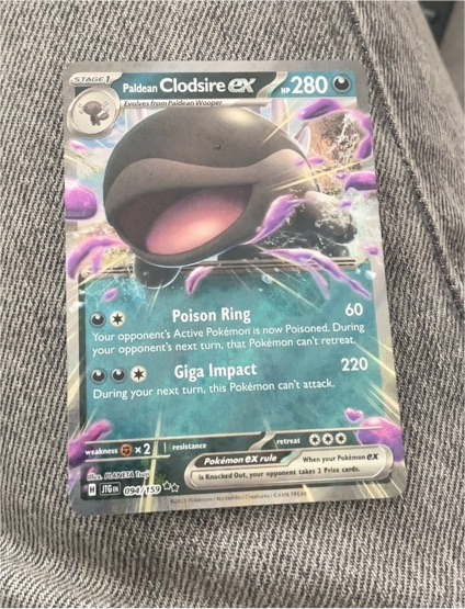 2025 Pokémon Journey Together #094 Paldean Clodsire ex — front