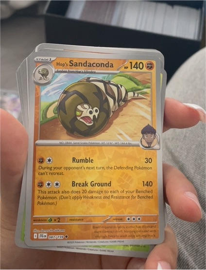 2023 Pokémon Journey Together #087 Hop's Sandaconda — front