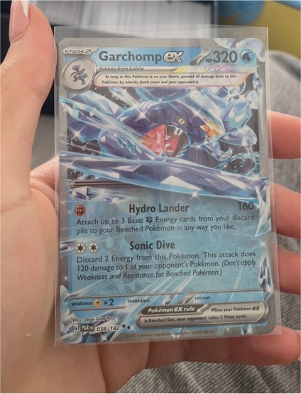 2022 Pokémon TCG Scarlet & Violet Paradox Rift #038/182 Garchomp ex — front