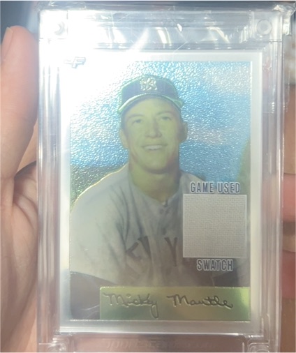 1996 Topps Finest #4 Mickey Mantle — front