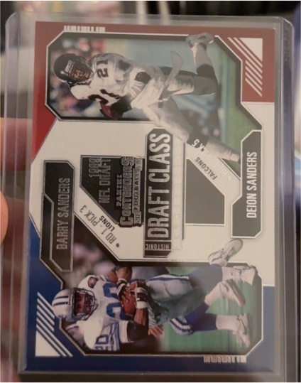 2024 Panini Contenders Historic Draft Class Barry Sanders/Deion Sanders — front