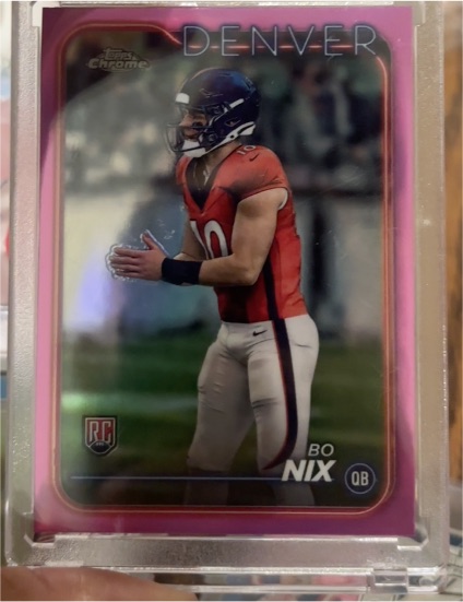 2024 Topps Chrome #206 Bo Nix — front