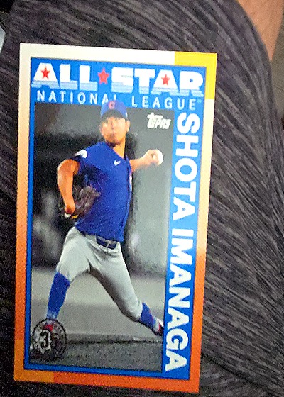 2025 Topps Series 2 #90AS-47 Shota Imanaga 1990 ALL-STAR Cubs — front