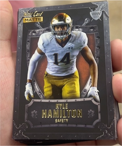 2022 Wild Card Matte #WW-35 Kyle Hamilton Weekend Warrior — front