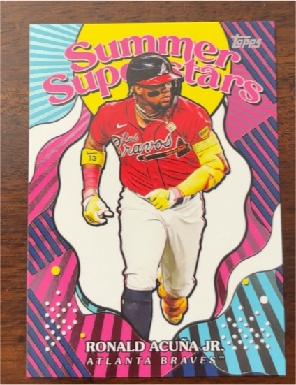 2025 Topps Series 2 #SS-4 Ronald Acuña Jr. Summer Superstars Atlanta Braves — front