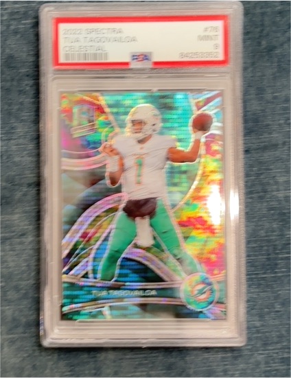 2020 Panini Select Purple Die Cut Prizms #245 Tua Tagovailoa RC — front
