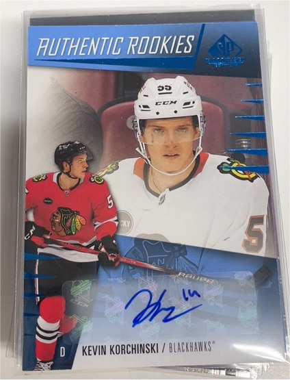 2023-24 Upper Deck SP Game Used Authentic Rookies #249 Kevin Korchinski — front