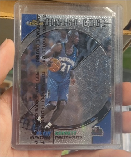 1999-00 Topps Finest #245 Kevin Garnett — front