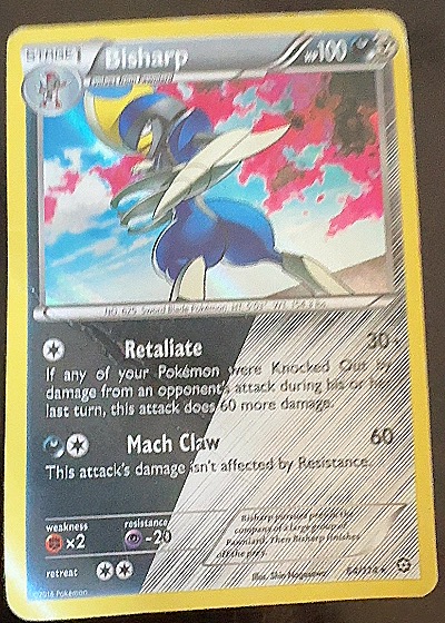 2016 Pokémon XY Steam Siege #64 Bisharp — front