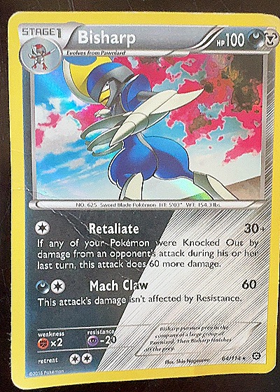 2016 Pokémon Steam Siege #64 Bisharp — front