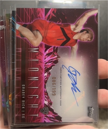 2024 Topps Midnight #RHS-GD Gradey Dick Rookie Horizon Signatures — front