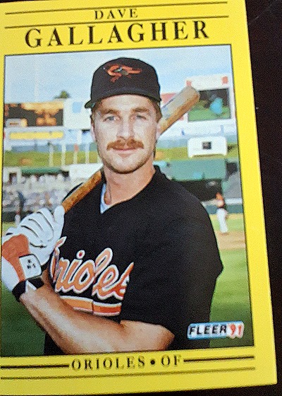 1991 Fleer #471 Dave Gallagher — front