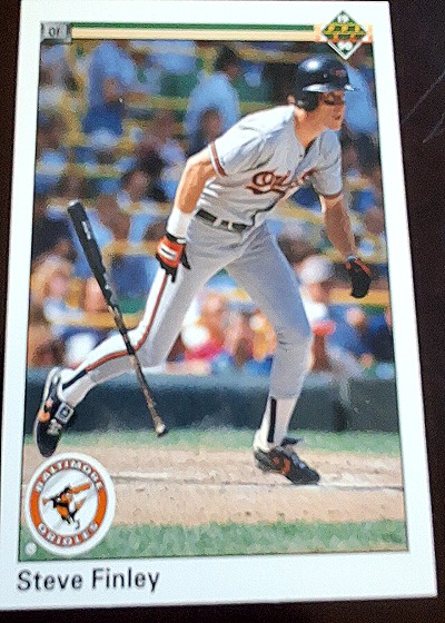 1990 Upper Deck #602 Steve Finley — front