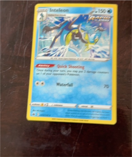 2020 Pokémon TCG Sword & Shield Chilling Reign #43 Inteleon — front