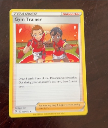 2021 Pokémon TCG Shining Fates #059 Gym Trainer — front