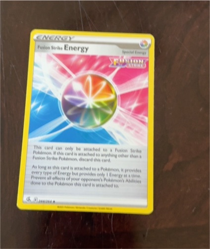 2021 Pokémon TCG Fusion Strike #244 Fusion Strike Energy — front