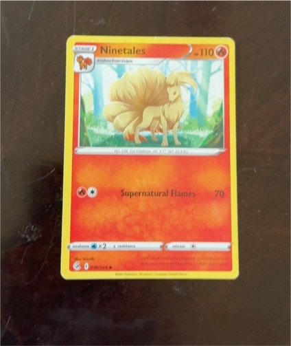 2021 Pokémon Fusion Strike #030 Ninetales — front