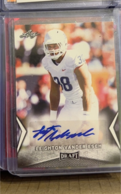 2018 Leaf Draft #BA-LVE Leighton Vander Esch — front