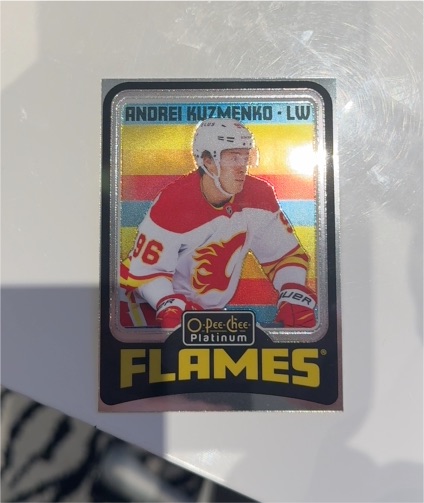2024-25 O-Pee-Chee Platinum #R57 Andrei Kuzmenko Retro Rainbow — front