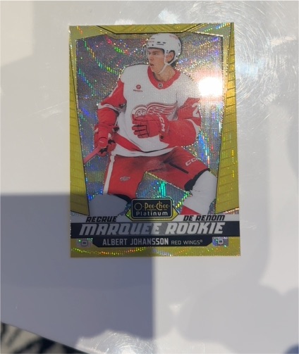 2024-25 O-Pee-Chee Platinum Marquee Rookie #MR Albert Johansson — front