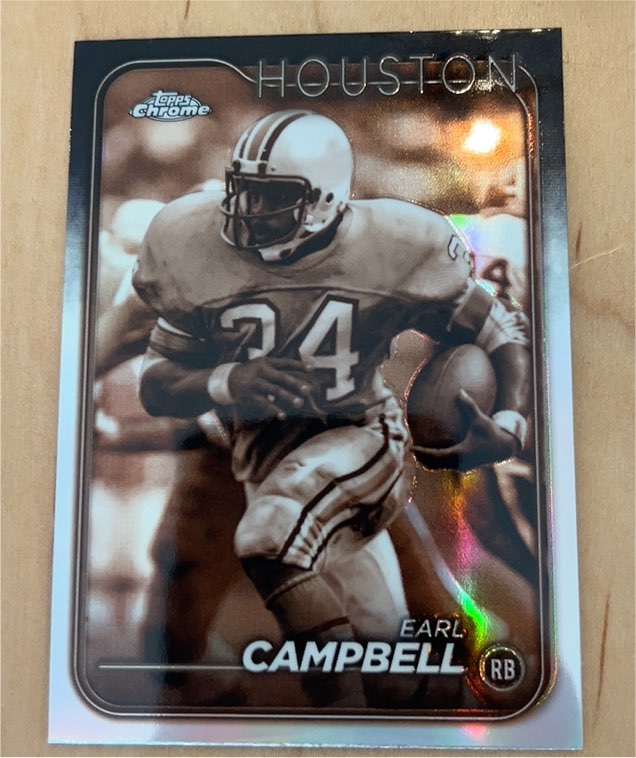 2024 Topps Chrome #186 Earl Campbell — front