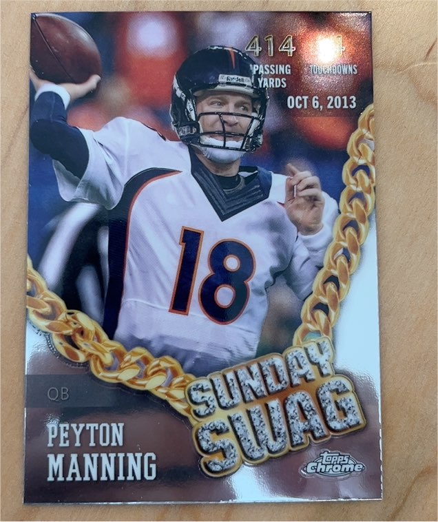 2024 Topps Chrome #SS-10 Peyton Manning Sunday Swag — front