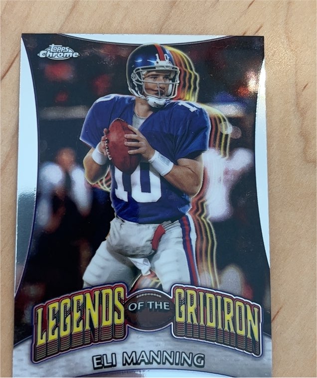 2024 Topps Chrome Legends of the Gridiron #LOG-3 Eli Manning — front
