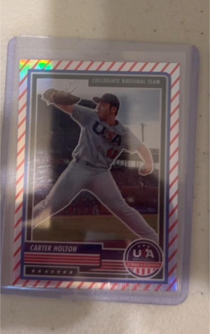 2023 Panini USA Baseball Stars & Stripes #70 Carter Holton — front